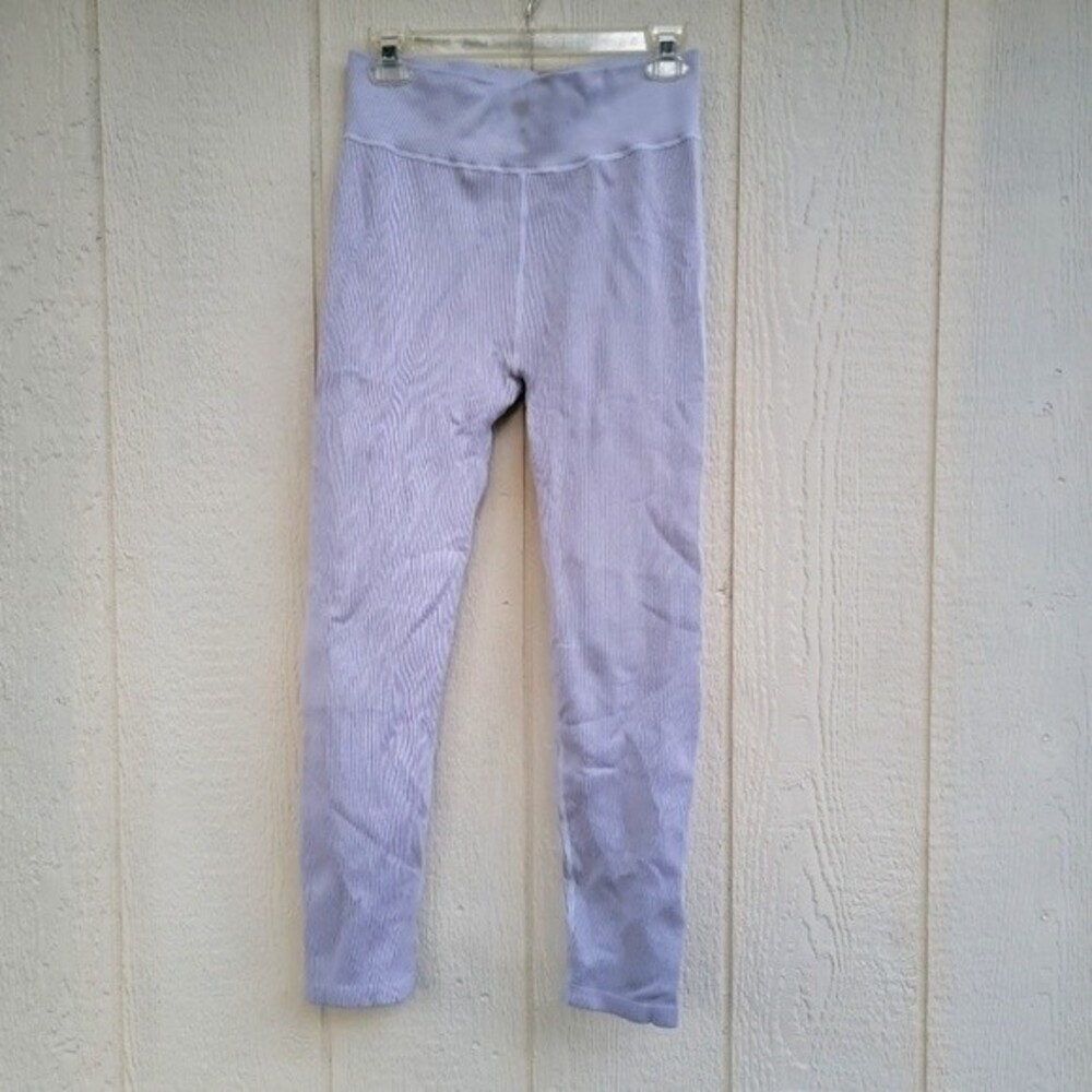 calvin klein performance rib knit leggings womens sz large.